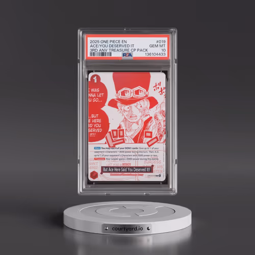 2025 One Piece 3rd Anniversary! One Piece Card Treasure Campaign Pack #019 But Ace Here Said You Des