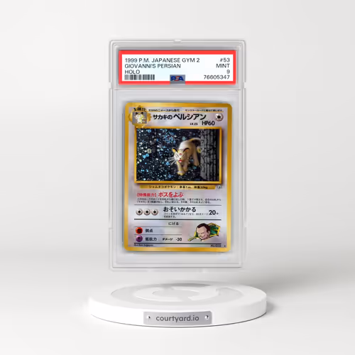 1999 Pokémon Gym 2 #53 Giovanni's Persian - Holo (PSA 9 MINT)