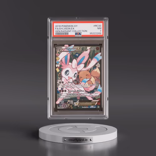 2016 Pokémon XY Generations Radiant Collection #RC32 Sylveon EX - Holo Full Art (PSA 7 NM)