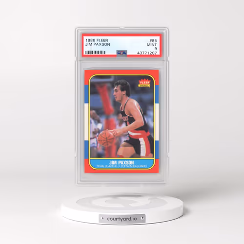 1986 Fleer #85 Jim Paxson (PSA 9 MINT)