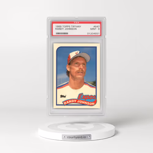 1989 Topps Tiffany #647 Randy Johnson (PSA 9 MINT)