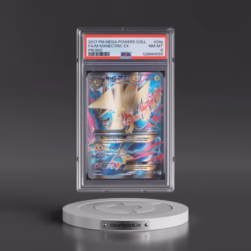 2017 Pokémon Mega Powers Collection Promo #24a M Manectric EX - Holo Full Art (PSA 8 NM-MT)