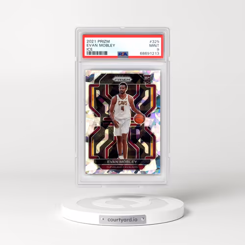 2021 Panini Prizm #325 Evan Mobley - Ice (PSA 9 MINT)