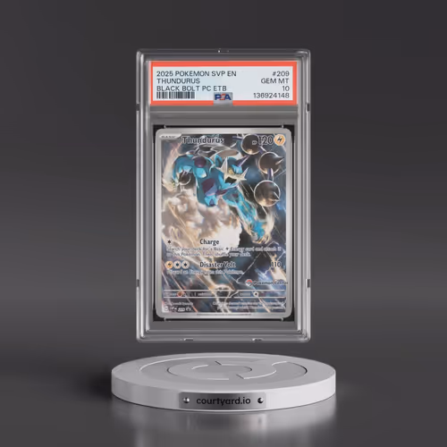 2025 Pokémon Svp EN-SV Black Star Promo #209 Thundurus - Black Bolt Pokemon Center Elite Trainer Box