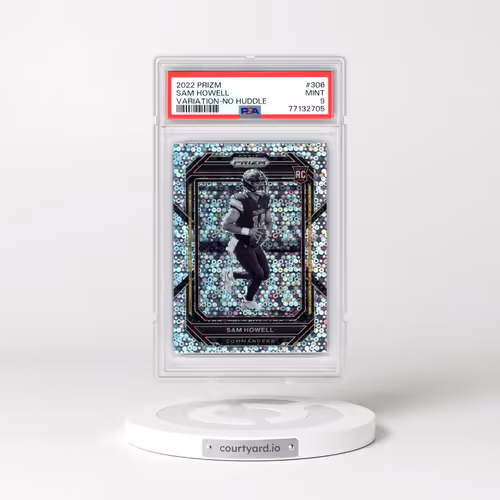 2022 Panini Prizm #306 Sam Howell - Variation-No Huddle (PSA 9 MINT)