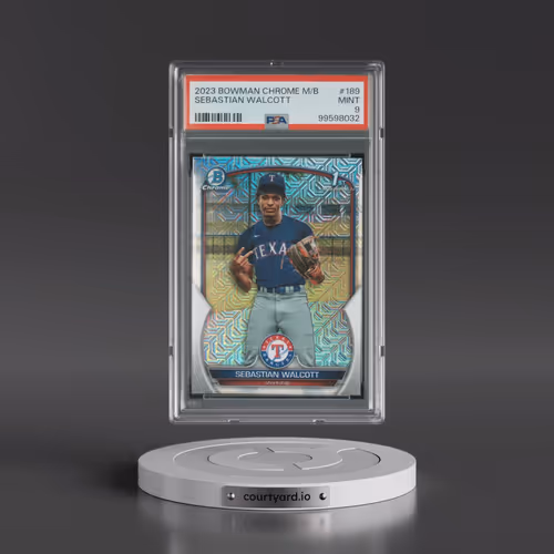2023 Bowman Mega Box Chrome #189 Sebastian Walcott (PSA 9 MINT)
