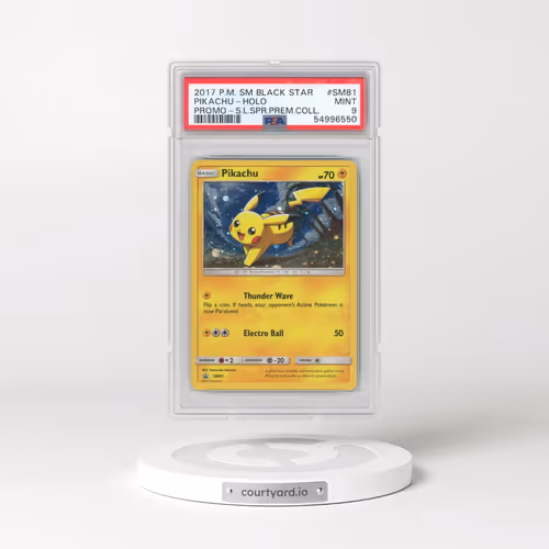 2017 Pokémon SM Black Star Promo #SM81 Pikachu - Holo Shining Legends Super Premium Collection (PSA