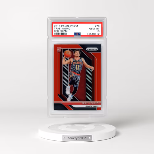 2018 Panini Prizm #78 Trae Young - Red Prizm (PSA 10 GEM MINT)