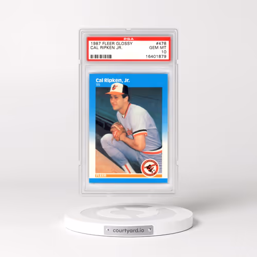 1987 Fleer Glossy #478 Cal Ripken Jr. (PSA 10 GEM MINT)