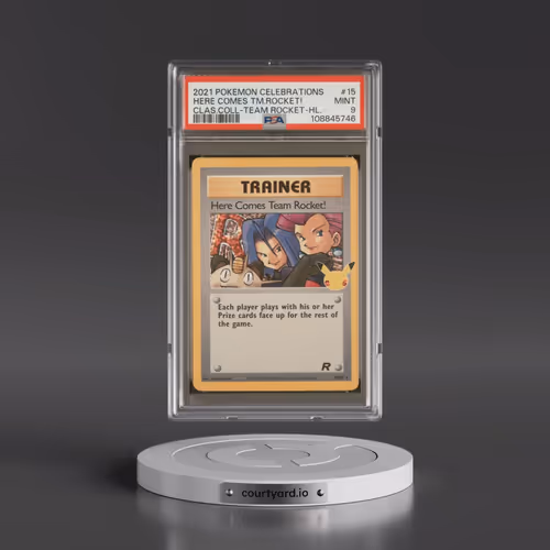 2021 Pokémon Celebrations Classic Collection #15 Here Comes Team Rocket! - Holo (PSA 9 MINT)