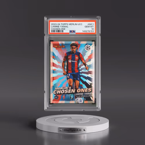 2023-24 Topps Merlin UEFA Club Competitions Merlin's Chosen Ones #MC1 Lamine Yamal (PSA 10 GEM MINT)