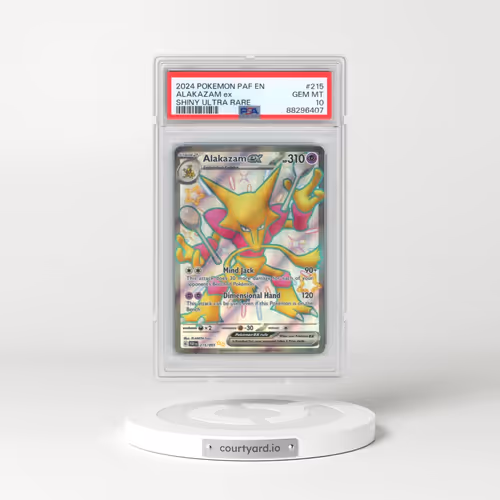 2024 Pokémon Paf EN-Paldean Fates #215 Alakazam EX - Holo Shiny Ultra Rare (PSA 10 GEM MINT)