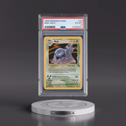 1999 Pokémon Fossil #13 Muk - Holo (PSA 6 EX-MT)