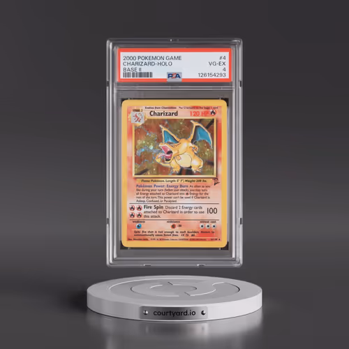 2000 Pokémon Game Base II #4 Charizard - Holo (PSA 4 VG-EX)
