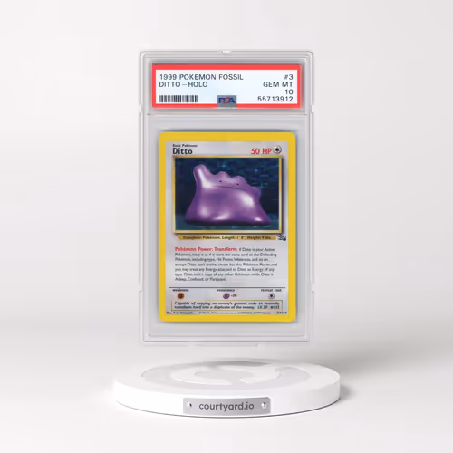 1999 Pokémon Fossil #3 Ditto - Holo (PSA 10 GEM MINT)
