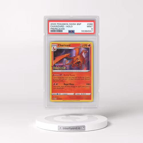 2020 Pokémon Swsh Black Star Promo #066 Charizard - Holo Prerelease (PSA 9 MINT)