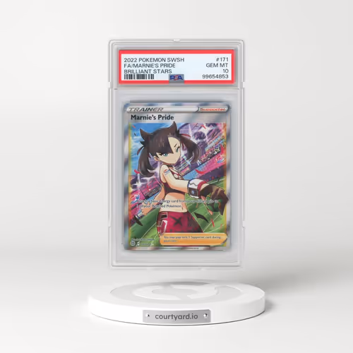 2022 Pokémon Sword & Shield Brilliant Stars #171 Marnie's Pride - Full Art (PSA 10 GEM MINT)