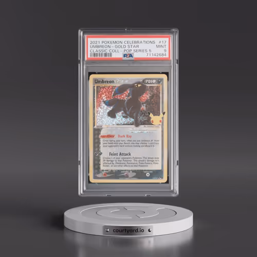 2021 Pokémon Celebrations Classic Collection #17 Umbreon-Gold Star (PSA 9 MINT)