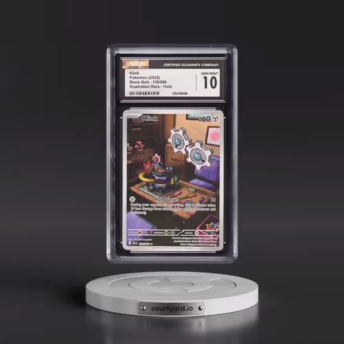 2025 Pokémon Blk EN-Black Bolt #139 Klink - Illustration Rare (CGC 10 GEM MINT)
