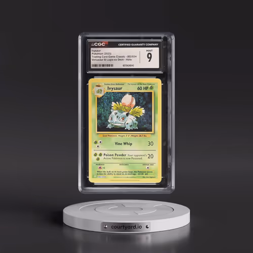 2023 Pokémon CLV-Trading Card Game Classic Venusaur & Lugia EX Deck #002 Ivysaur (CGC 9 MINT)