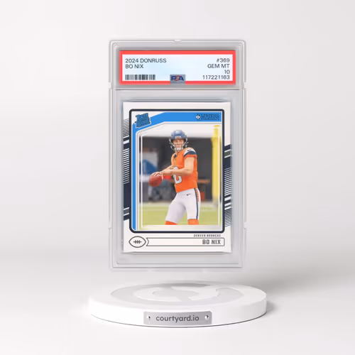 2024 Panini Donruss #369 Bo Nix (PSA 10 GEM MINT)