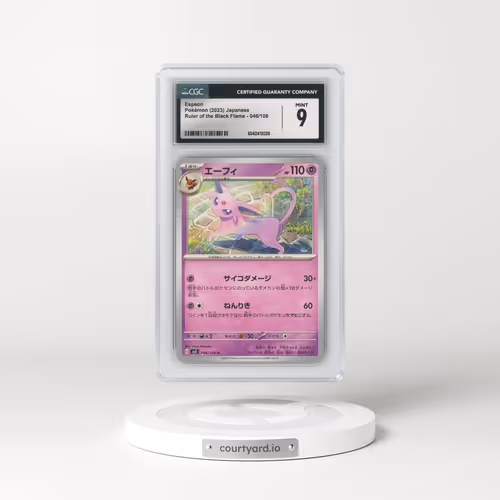 2023 Ruler of the Black Flame #046/108 Espeon (CGC 9 MINT)