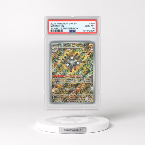 2024 Pokémon Svp EN-SV Black Star Promo #159 Magneton - Surging Sparks Elite Trainer Box (PSA 10 GEM MINT)