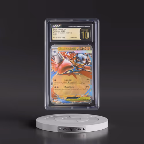 2025 Mega Evolution - MEG EN #077/132 Mega Lucario ex - Holo (CGC 10 PRISTINE)