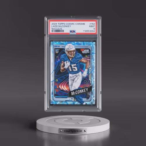 2024 Topps Cosmic Chrome #152 Ladd McConkey - Nucleus (PSA 9 MINT)