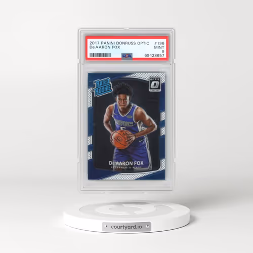 2017 Panini Donruss Optic #196 DE'Aaron Fox (PSA 9 MINT)