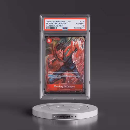 2024 One Piece OP07-500 Years in the Future #015 Monkey D. Dragon - Alternate Art (PSA 10 GEM MINT)