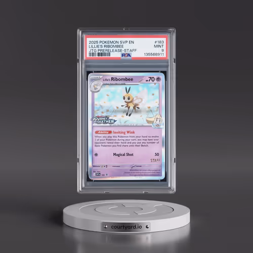 2025 Pokémon Svp EN-SV Black Star Promo #183 Lillie's Ribombee - Journey Together Prerelease-Staff (