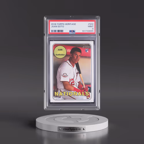 2018 Topps Heritage #502 Juan Soto (PSA 9 MINT)