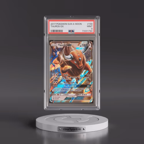 2017 Pokémon Sun & Moon #100 Tauros GX - Holo (PSA 9 MINT)