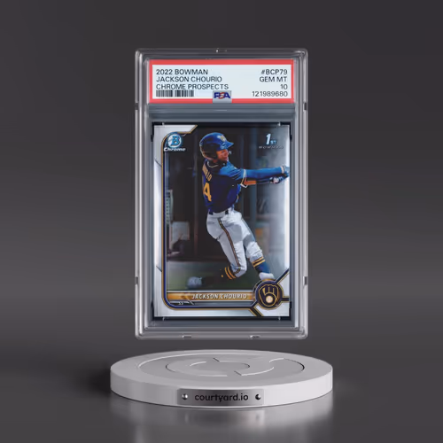 2022 Bowman Chrome Prospects #BCP79 Jackson Chourio (PSA 10 GEM MINT)