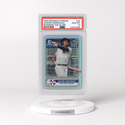 2020 Bowman Chrome Spanning the Globe #JD Jasson Dominguez (PSA 10 GEM MINT)