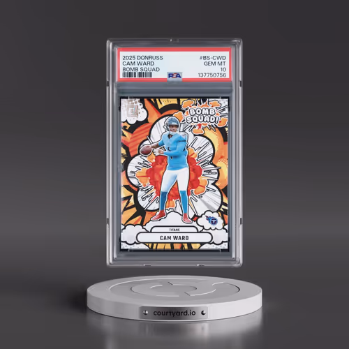 2025 Panini Donruss Bomb Squad #BS-CWD Cam Ward (PSA 10 GEM MINT)