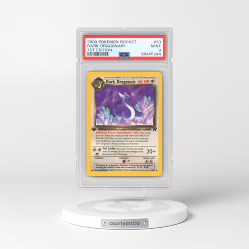 2000 Pokémon Rocket #33 Dark Dragonair - 1st Edition (PSA 9 MINT)