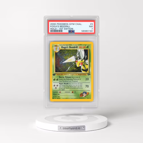 2000 Pokémon Gym Challenge #9 Koga's Beedrill - 1st Edition Holo (PSA 7 NM)