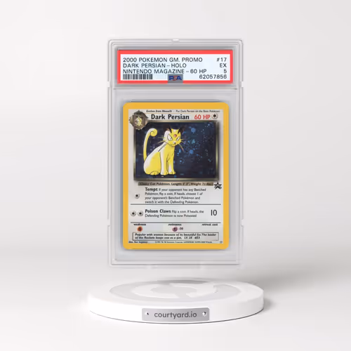 2000 Pokémon Game Promo #17 Dark Persian - Holo Nintendo Magazine-60 HP (PSA 5 EX)
