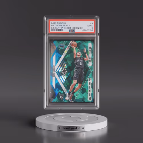 2023 Panini Phoenix Instant Phenom #3 Anthony Black - Green Ice (PSA 9 MINT)