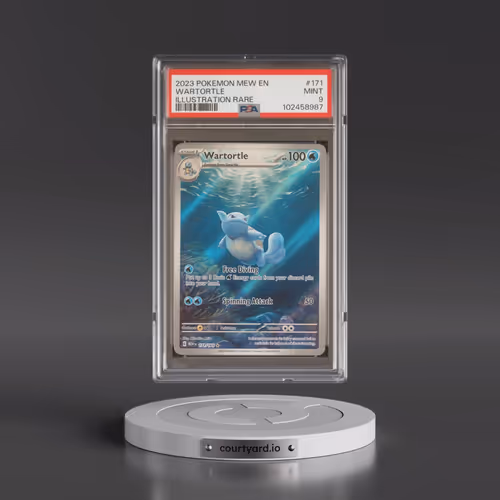 2023 Pokémon Mew EN-151 #171 Wartortle - Illustration Rare (PSA 9 MINT)