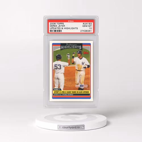 2006 Topps Updates & Highlights #UH183 Derek Jeter (PSA 10 GEM MINT)
