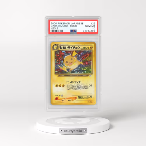 2000 Pokémon Neo 2 #26 Dark Raichu - Holo (PSA 10 GEM MINT)