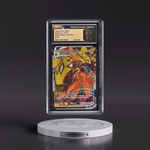 2021 Pokémon Sword & Shield Battle Styles #051 Tapu Koko Vmax - Full Art (CGC 10 PRISTINE)