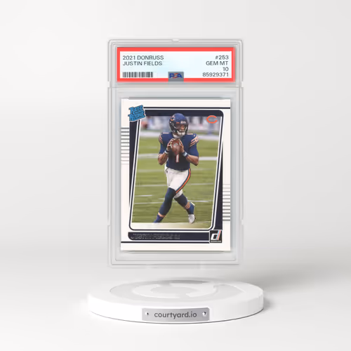 2021 Panini Donruss #253 Justin Fields (PSA 10 GEM MINT)