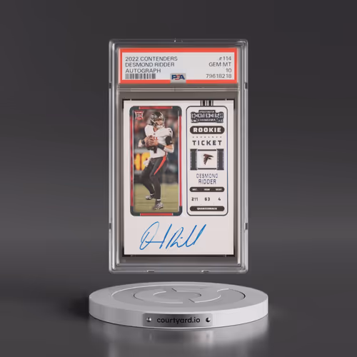 2022 Panini Contenders #114 Desmond Ridder - Autograph (PSA 10 GEM MINT)