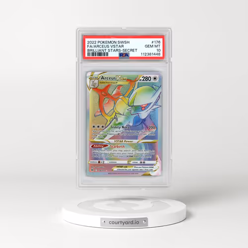 2022 Pokémon Sword & Shield Brilliant Stars #176 Arceus Vstar - Full Art Secret (PSA 10 GEM MINT)