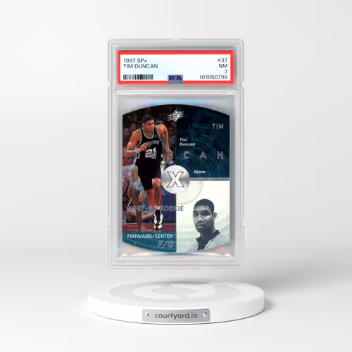 1997 Spx #37 Tim Duncan (PSA 7 NM)