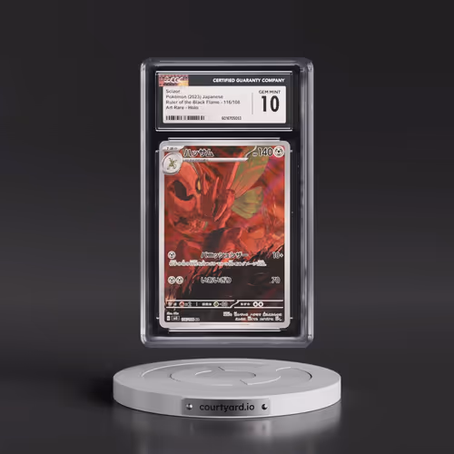 2023 Ruler of the Black Flame #116/108 Scizor - Art Rare Holo (CGC 10 GEM MINT)